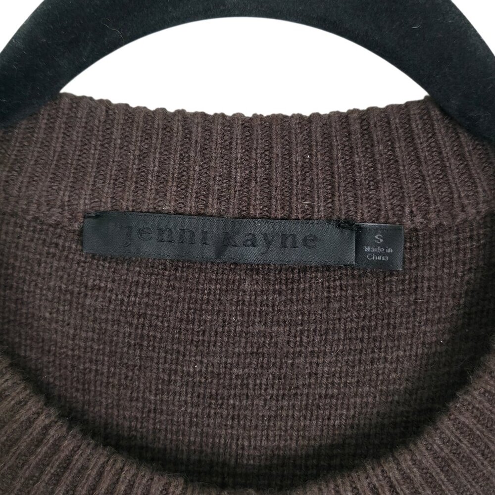 Jenni Kayne Cooper Cardigan Chocolate Brown Wool Cashmere Size S - Picture 5 of 12